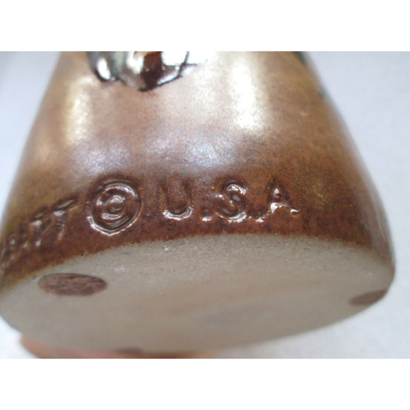 Pottery Craft USA, drip high glaze art pottery, 5 1/2" vase, very nice - Picture 9 of 9